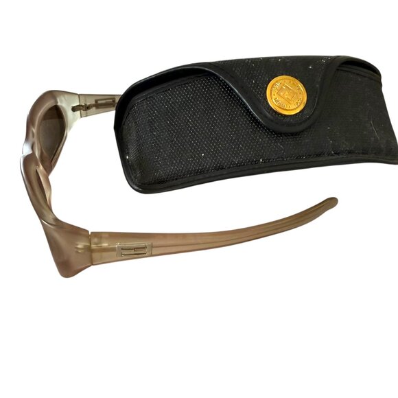 Fendi vintage sunglasses, made in Italy, RARE, 1990S FF logo frosted grey - Picture 7 of 8